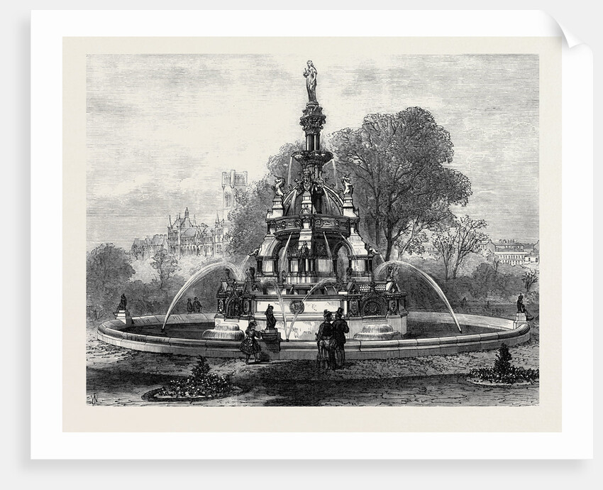 The Stewart Memorial Fountain Glasgow 1873 by Anonymous