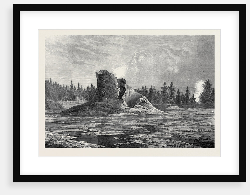 The Giant Geyser Montana North America 1873 by Anonymous