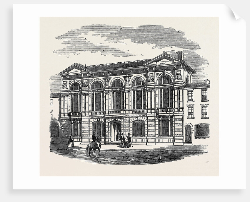 New Townhall and Markets Rugby. by Anonymous