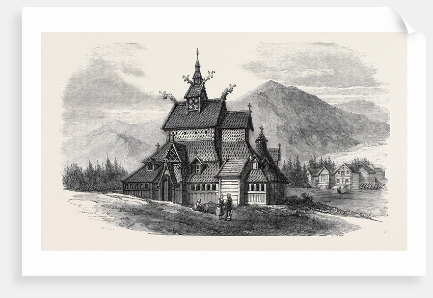 Norwegian Church at Borgund by Anonymous