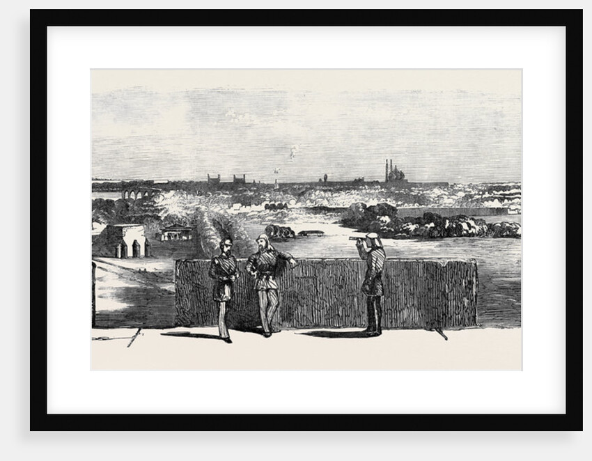 The Mutiny in India: Delhi from the Flagstaff Tower Looking South East by Anonymous