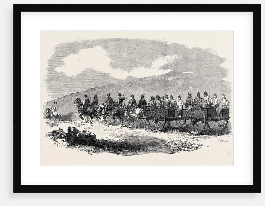 The Mutiny in India: Peshawur Land Transport Train by Anonymous