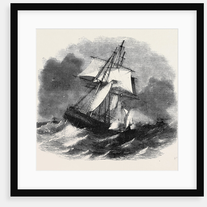 Liverpool Pilot Boat: Hoisting Pilot on Board in Heavy Weather by Anonymous