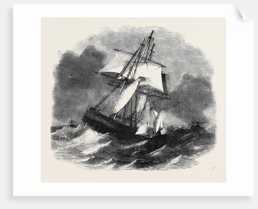 Liverpool Pilot Boat: Hoisting Pilot on Board in Heavy Weather by Anonymous