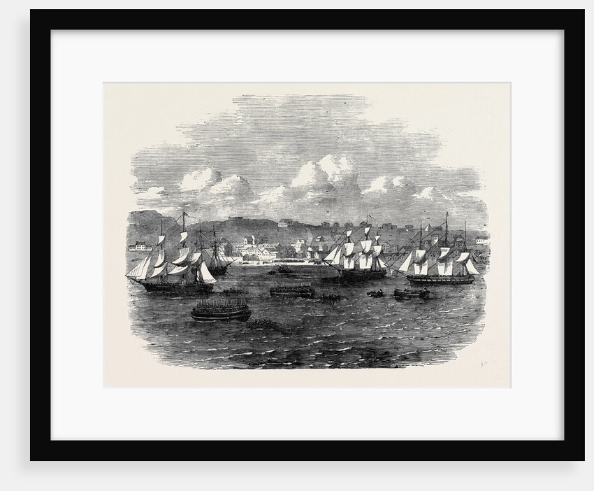 Embarkation of the 13th or Prince Albert's Light Infantry at Port Elizabeth Algoa Bay by Anonymous