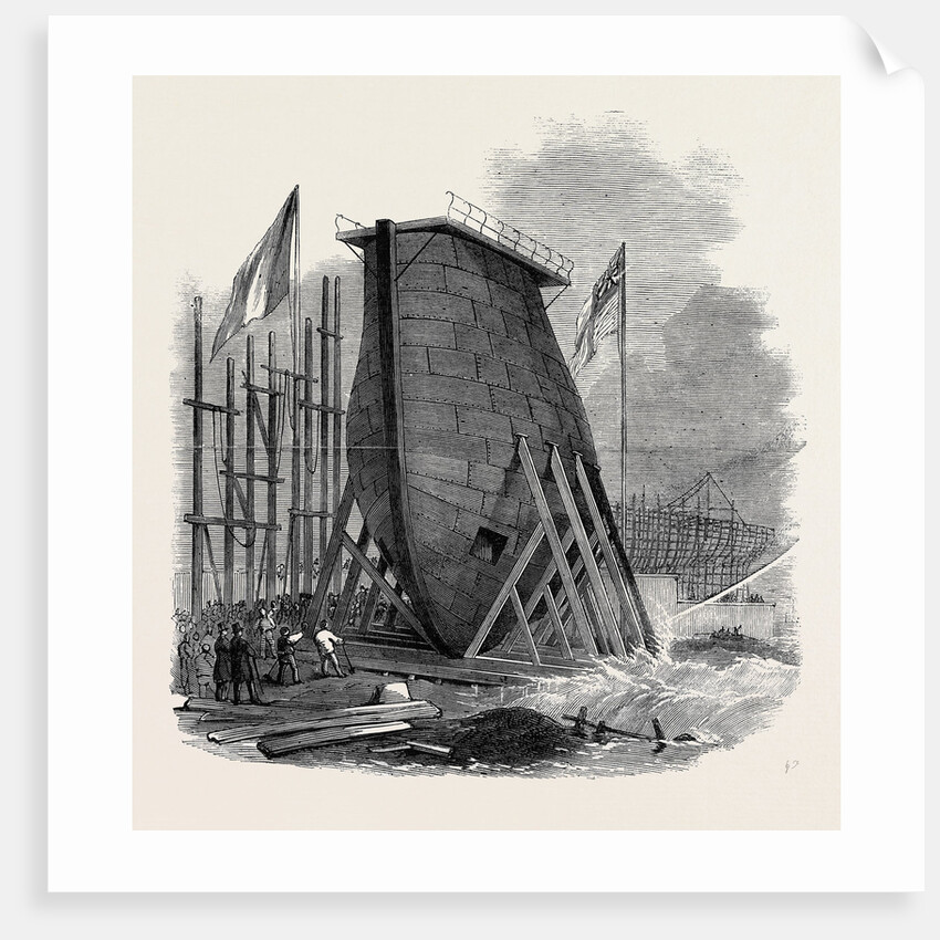 Large New Caisson for the East and West India Dock Company by Anonymous