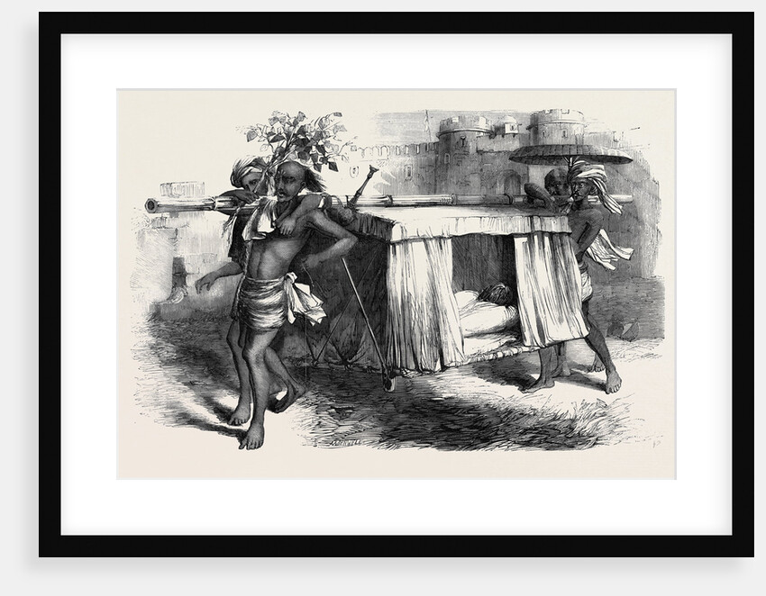 Hindostanee Dhoolie Used by Hospitals and in the Field by Anonymous