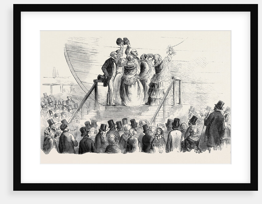 Miss Hope Naming the Leviathan Steamship by Anonymous
