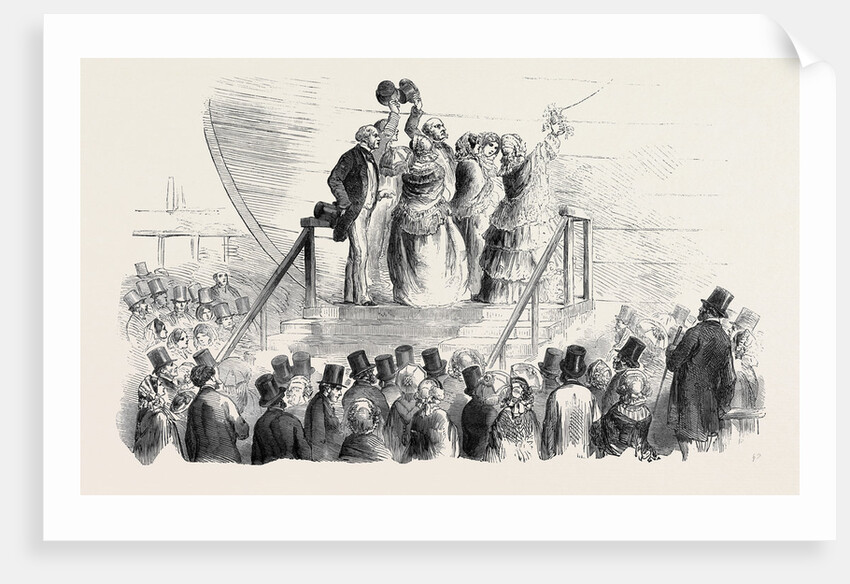 Miss Hope Naming the Leviathan Steamship by Anonymous