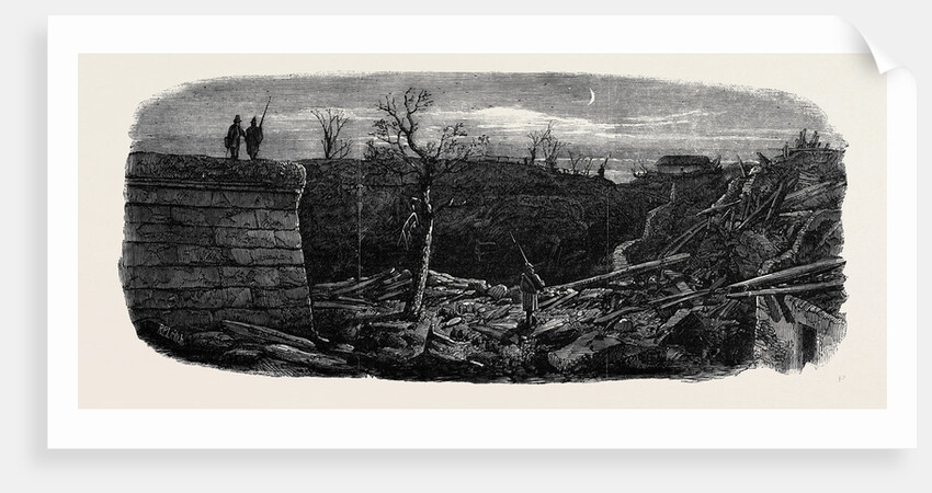 The Late Explosion at Mayence: Site of the Powder Magazine Mayence by Anonymous