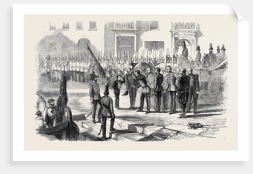 Landing of Prince Alfred at the Custom House Stairs Valetta Malta by Anonymous
