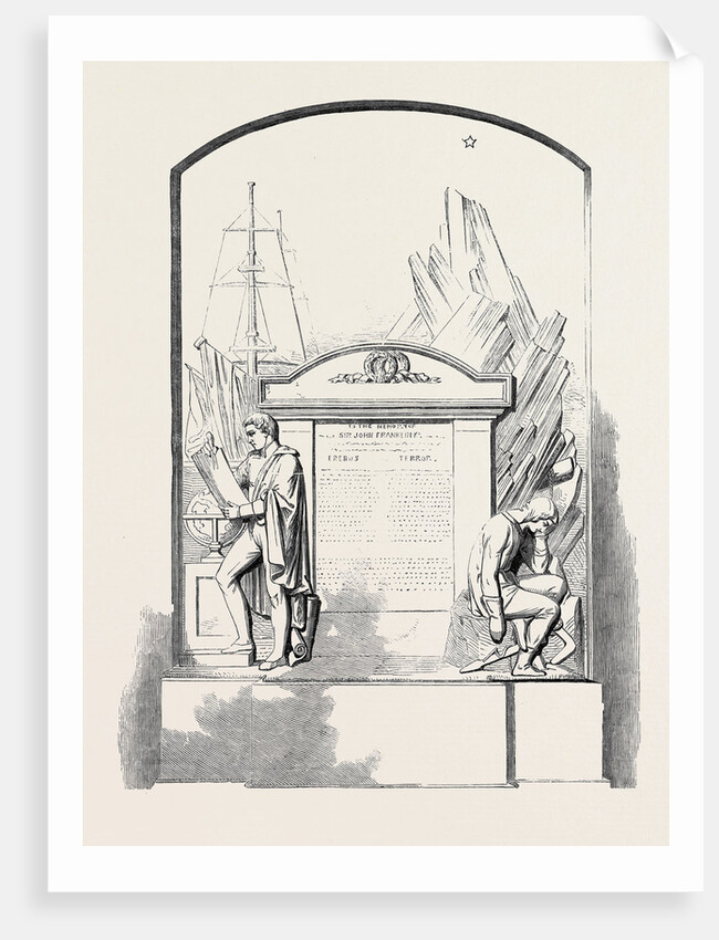 Monument to Sir John Franklin and His Companions in the Painted Hall of Greenwich Hospital. by Anonymous