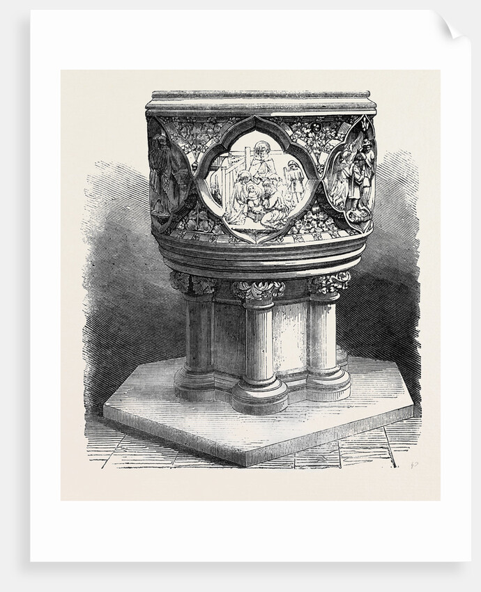 The Font in the New Episcopal Church at Dunkeld by Anonymous