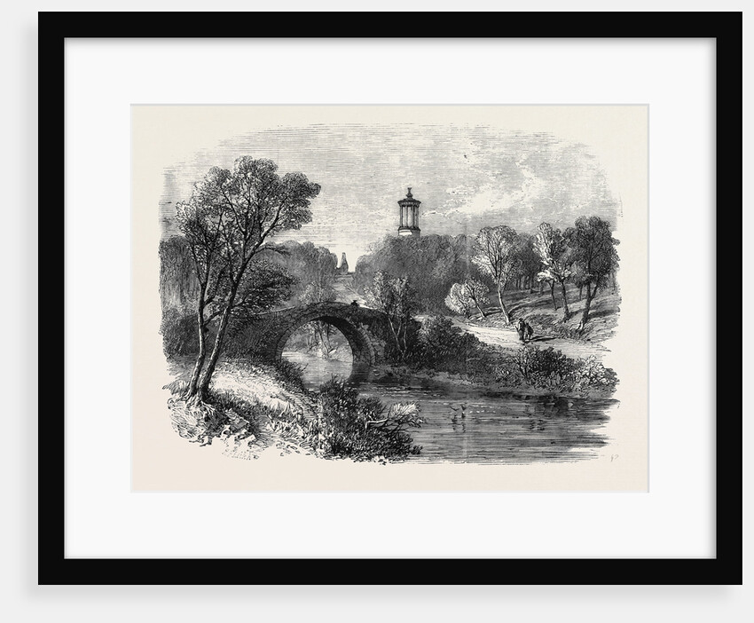 The Auld Brig of Doon with Burns' Monument and a Glimpse of Alloway Kirk in the Distance the Burns Centenary by Anonymous