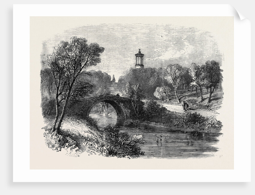 The Auld Brig of Doon with Burns' Monument and a Glimpse of Alloway Kirk in the Distance the Burns Centenary by Anonymous