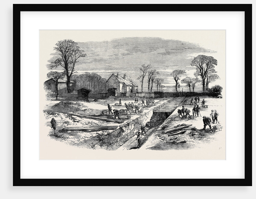 Commencement of the Metropolitan High-Level Sewer Near the Victoria Park. by Anonymous