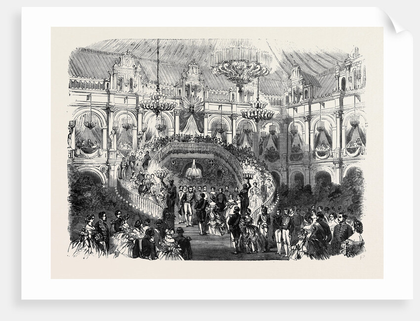 The Prince and Princess Napoleon at the Hotel De Ville: Reception of Their Royal Highnesses at the Court of Louis Xiv by Anonymous
