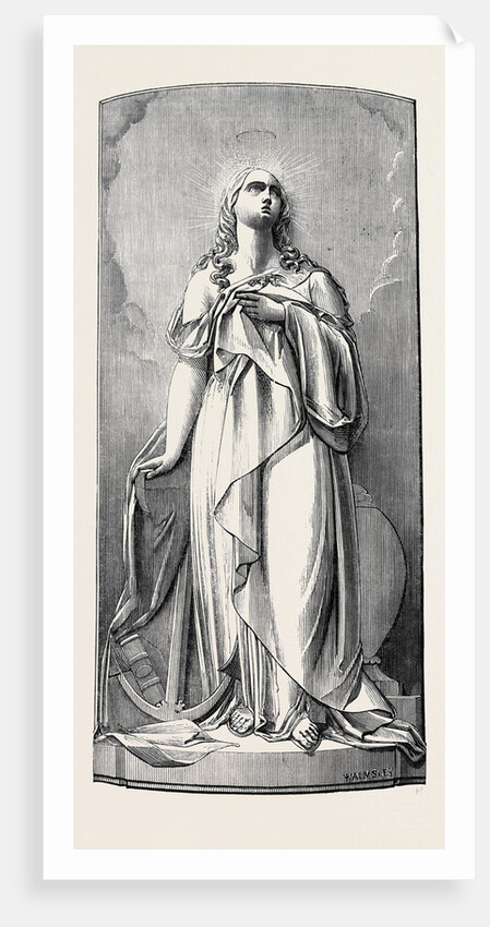 The Daughter of Faith Unfading Hope a Monumental Relievo. by Anonymous