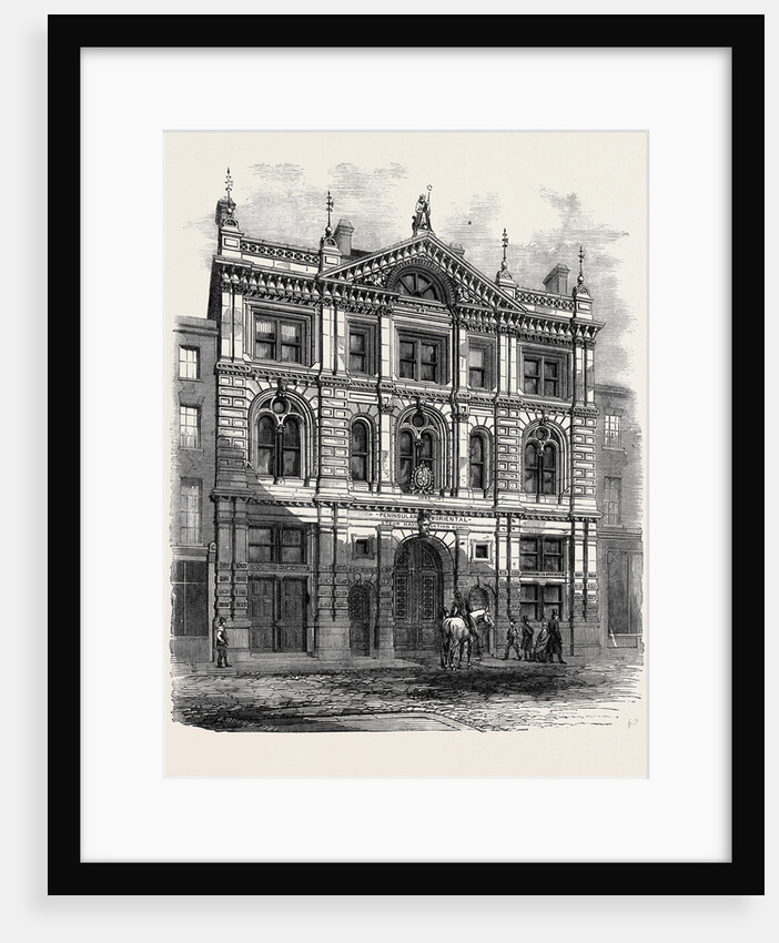 Newly Erected Offices of the Peninsular and Oriental Steam Navigation Company Leadenhall Street Fronting the Eastern End of the India House by Anonymous