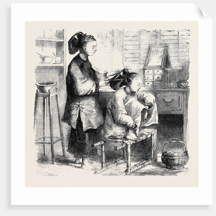 Fixing Hair a La Teapot China by Anonymous