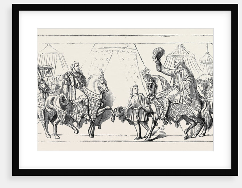Bas-Relief in the Prince's Chamber Westminster Palace Meeting of Henry VIII. of England and Francis I. of France on the Field of Cloth of Gold. by Anonymous