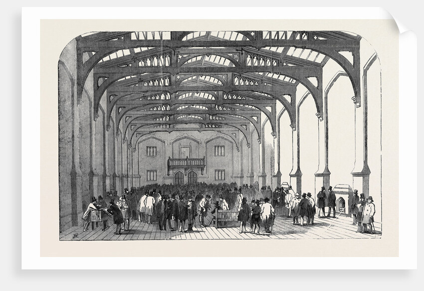 Interior of the Sleaford Corn Exchange Lincolnshire by Anonymous