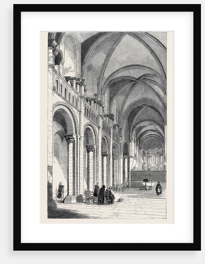 Queen Matilda's Church at Caen Normandy from a Sketch by G. Bouet by Anonymous