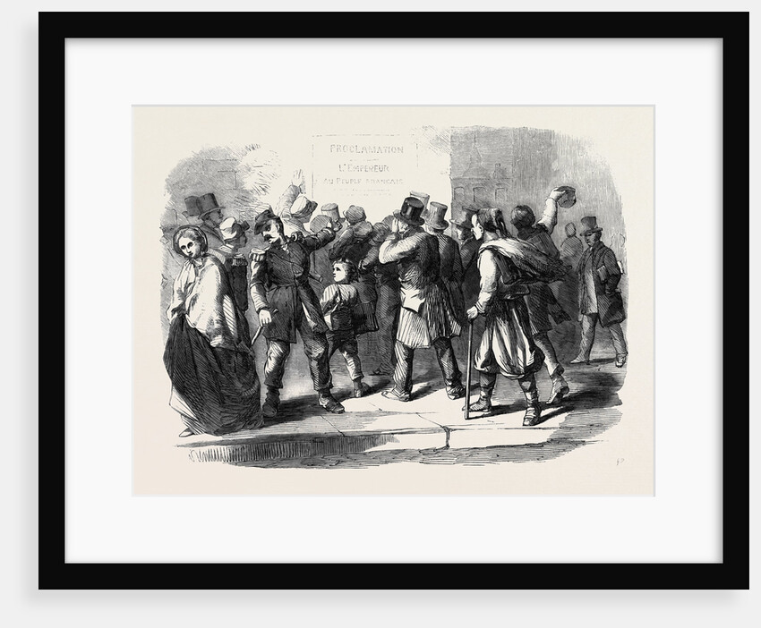 The War in Italy Reading the Emperor Napoleon's Proclamation a Street Scene in Paris by Anonymous