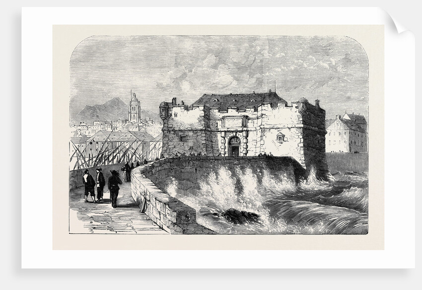 The War in Italy the Old Mole Gate Genoa from a Drawing by S. Read by Anonymous