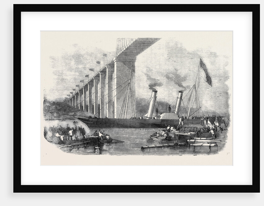 Departure of H.R.H. Prince Albert in the Vivid Steamer Opening of the Cornwall Railway by Anonymous