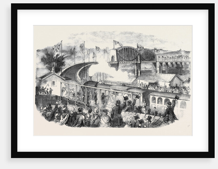 Inauguration of the Albert Viaduct at Saltash by the Prince Consort Opening of the Cornwall Railway by Anonymous