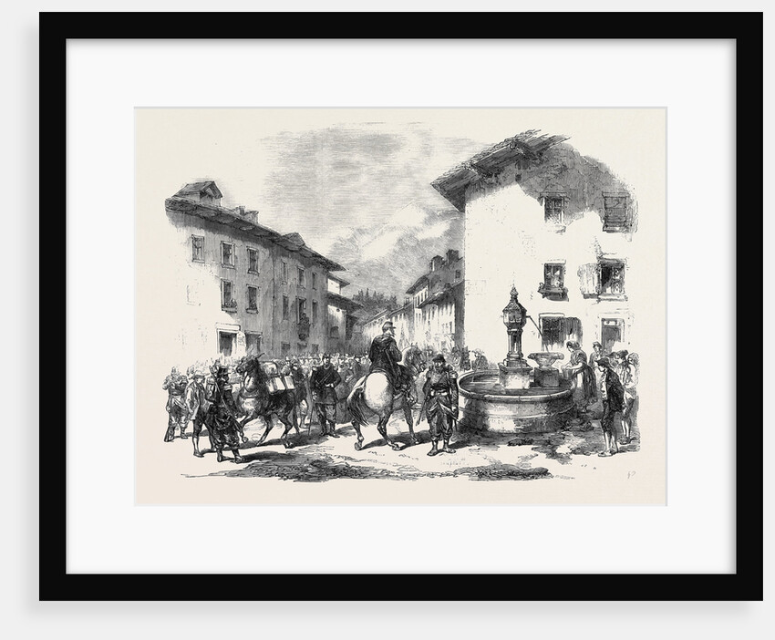 The War Arrival of the Second Division of the 4th Corps of French Troops at Modane Savoy on the 3rd Inst by Anonymous