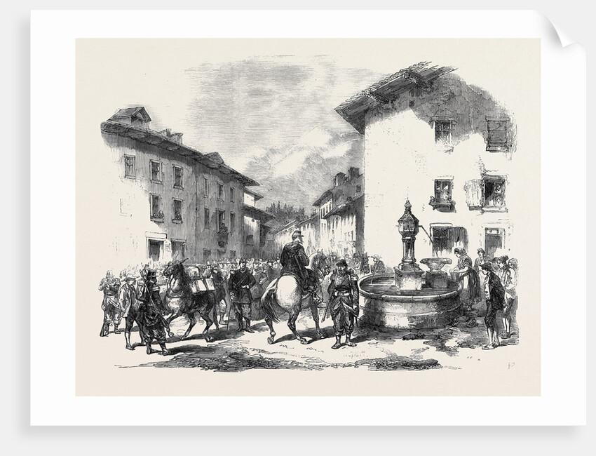 The War Arrival of the Second Division of the 4th Corps of French Troops at Modane Savoy on the 3rd Inst by Anonymous