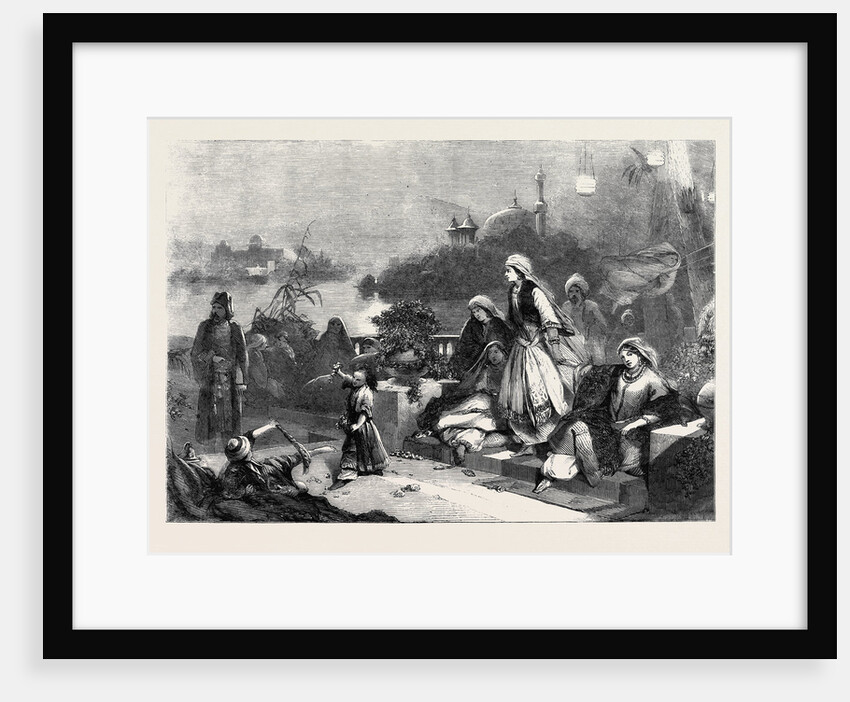 The Feast of Roses, in the Exhibition of the New Society of Painters in Water Colours by Anonymous