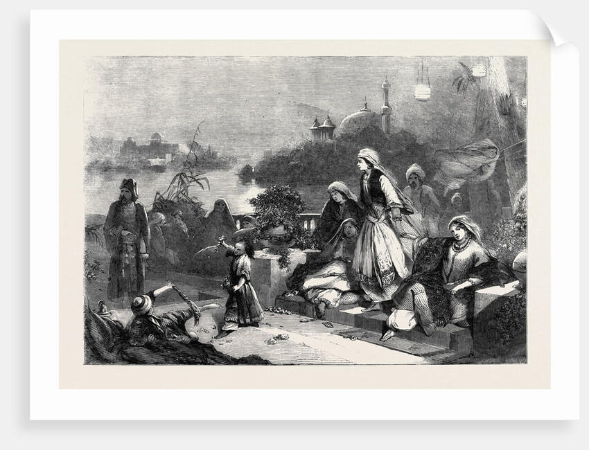The Feast of Roses, in the Exhibition of the New Society of Painters in Water Colours by Anonymous
