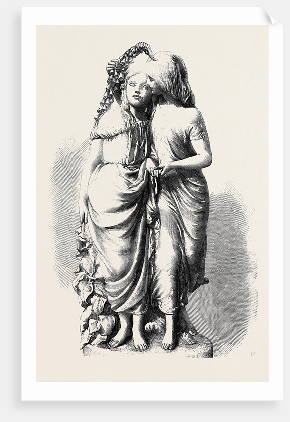 Measurement by Foxglove: Edith and Emily Children of Gathorne Hardy Esq. M.P., in the Exhibition of the Royal Academy by Anonymous