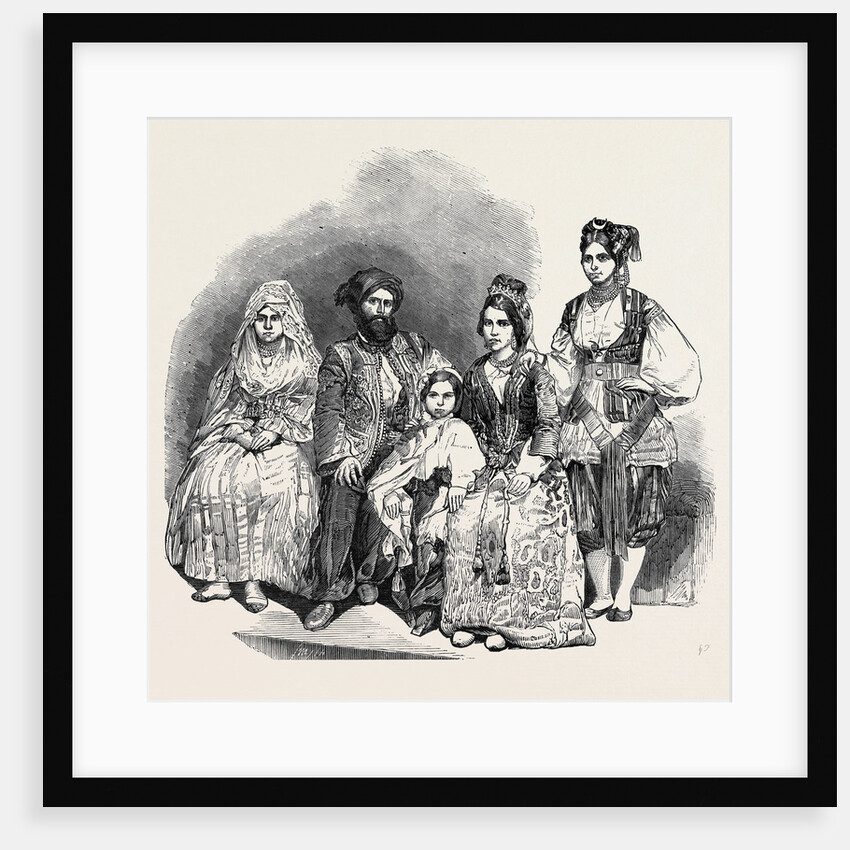 The Algerine Family, at Vauxhall Gardens, (from a Daguerreotype by Beard.) by Anonymous