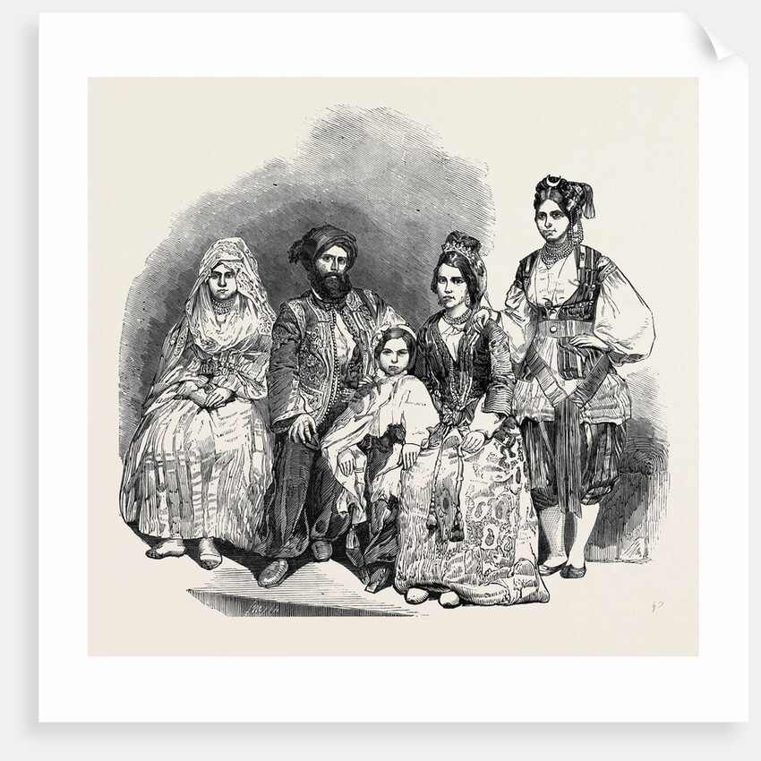 The Algerine Family, at Vauxhall Gardens, (from a Daguerreotype by Beard.) by Anonymous