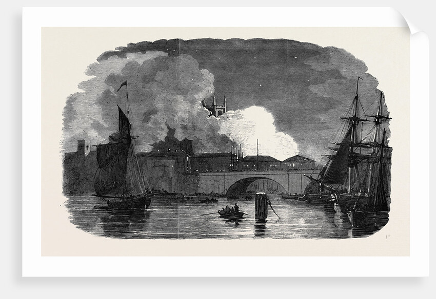 The Recent Fire at Montague-Close, London Bridge by Anonymous