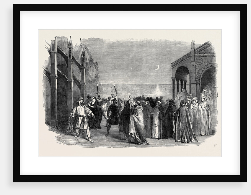 Scene from Scribe and Thalberg's New Opera of Florinda, at Her Majesty's Theatre by Anonymous
