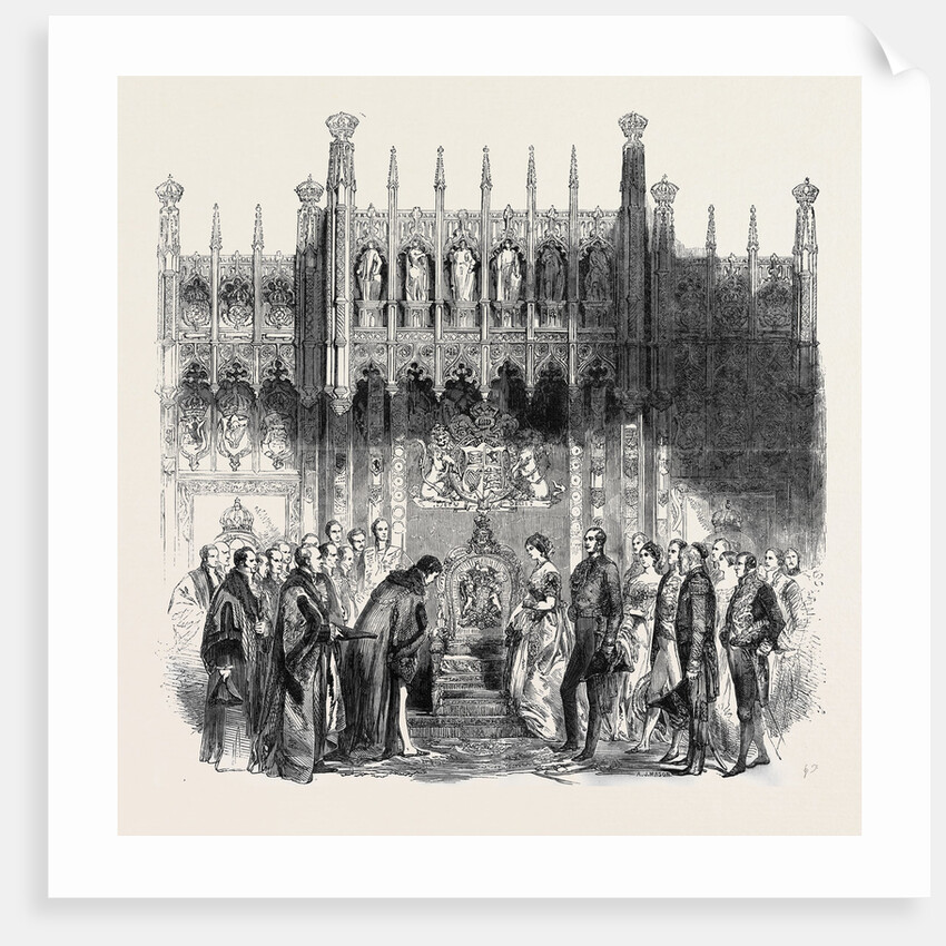 The Queen's Visit to the City of London, the Royal Throne in the Guildhall, Royal Visit to the City by Anonymous