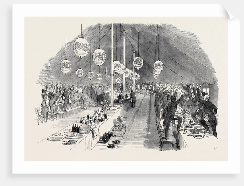 Grand Masonic Banquet, at Rugby, to General Sir Charles Napier, G.C.B., Drinking the General's Health by Anonymous