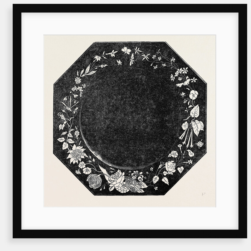 Ornamented Marble Table by Anonymous
