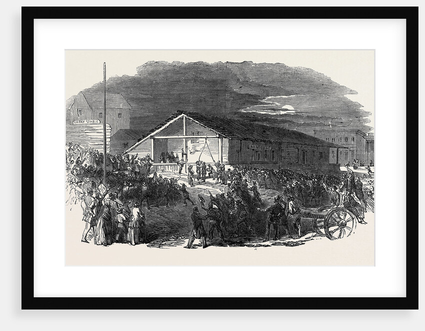 Lynch Law in California, Scene of the First Execution in San Francisco, on June 10 by Anonymous