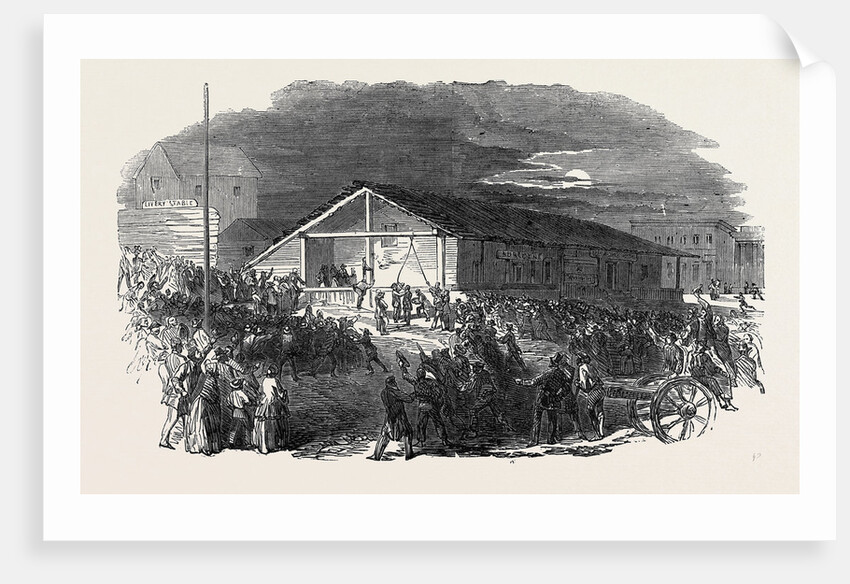 Lynch Law in California, Scene of the First Execution in San Francisco, on June 10 by Anonymous