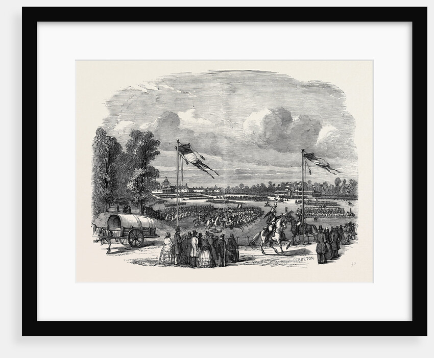 The Great Exhibition Fetes at Paris, Grand Review in the Champ De Mars by Anonymous