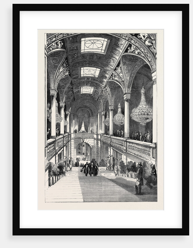 Great Exhibition Fetes at Paris, Hotel De Ville, the Grand Staircase by Anonymous