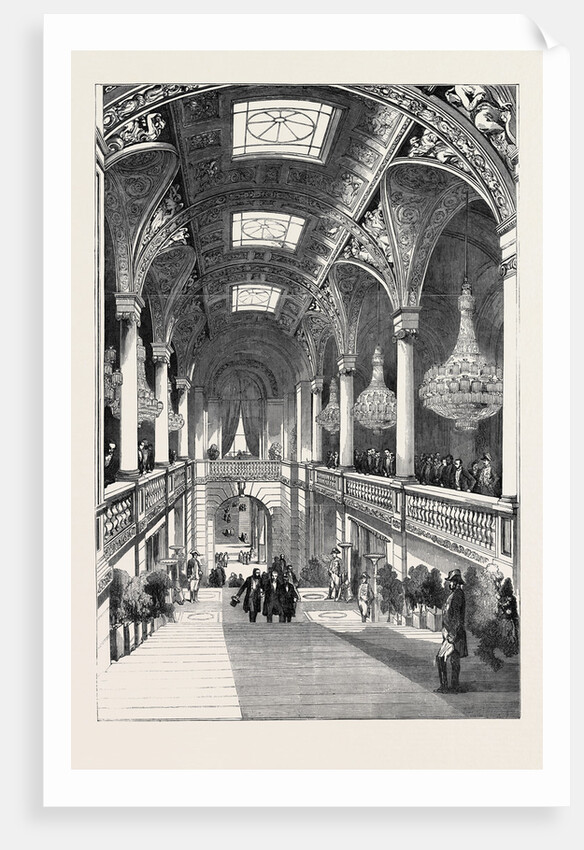 Great Exhibition Fetes at Paris, Hotel De Ville, the Grand Staircase by Anonymous