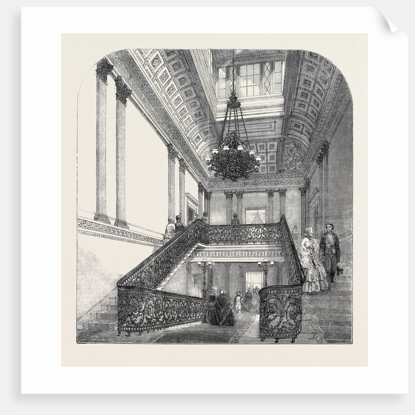 Interior of Northumberland House, the Grand Staircase by Anonymous