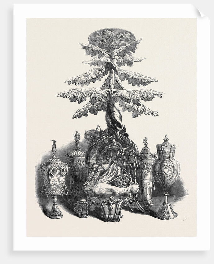 Group of Silver, from Russia, the Great Exhibition by Anonymous